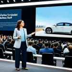 **

"A professional businesswoman in a modest business suit, giving a presentation on autonomous vehicle ethics at a tech conference in Istanbul. The background shows a diverse audience and a screen displaying ethical considerations. Fully clothed, appropriate attire, safe for work, perfect anatomy, natural proportions, professional photography, high quality, family-friendly."

**