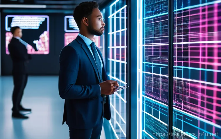 AI 윤리와 AI 서비스 윤리 - **Prompt 1: Algorithmic Fairness and Transparent Oversight**
    "A visually striking image depictin...